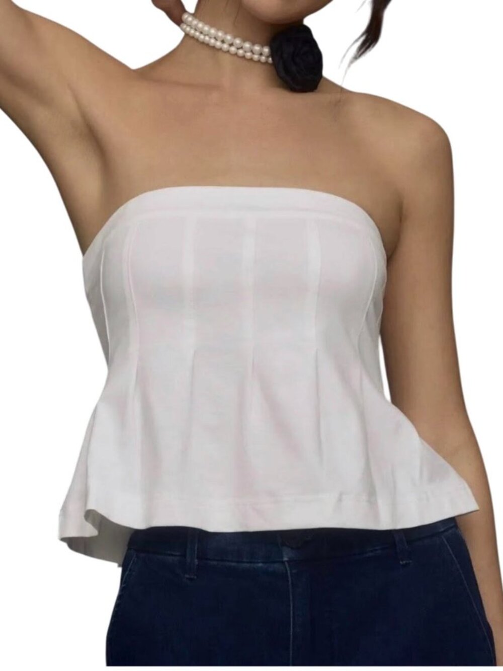 Maeve Fontana Flared Tube Top Size XS